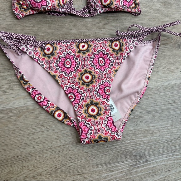 NWT Boden Pink Multicolor String Bikini Set Size 8 - Picture 4 of 10